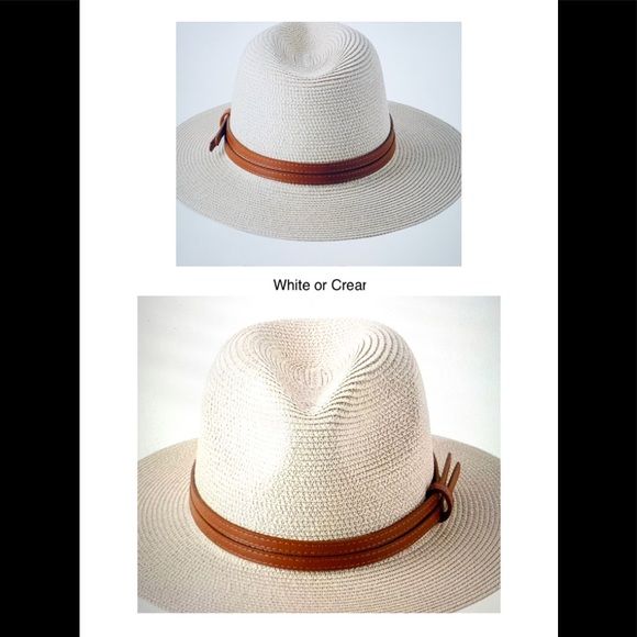 PANAMA SOFT SHAPED HAT WHITE OR CREAM - Picture 1 of 9